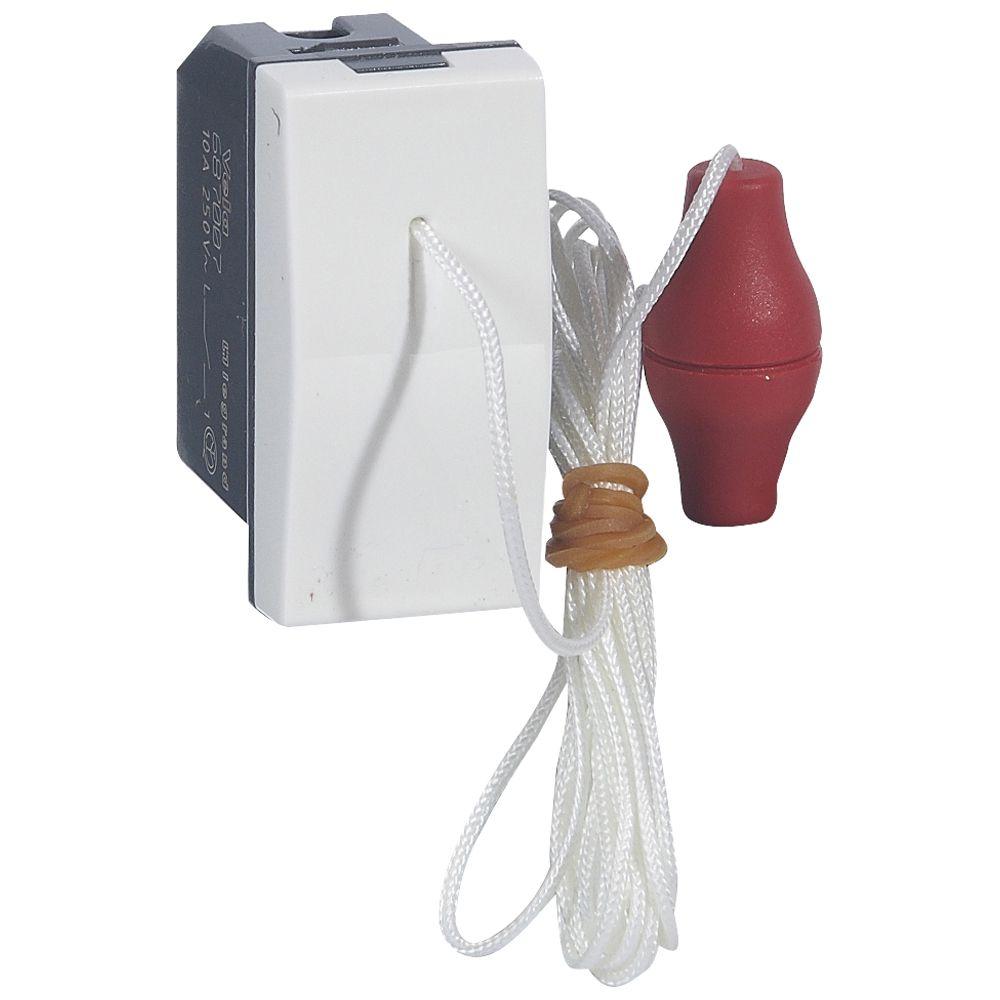 VELA BIANCA - PULSANTE 1P NO 10A A TIRANTE - LEGRAND 687007 product photo
