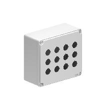 Pulsantiera metallica grigia 4x3 fori - LOVATO LPZM12CA8 product photo
