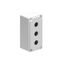 PULSANTIERA METALLICA GRIGIA A 3 FORI - LOVATO LPZM3A8 product photo