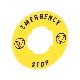 DISCO PLAST. 60MM EMERGENCY-STOP - LOVATO LPXAU115 product photo Photo 01 2XS