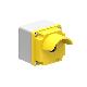 PULSANT. MET. GRIGIO/GIALLA 1 FORO PROT. - LOVATO LPZM1A5P - LOVATO LPZM1A5P product photo Photo 01 2XS