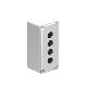 PULSANTIERA METALLICA GRIGIA A 4 FORI - LOVATO LPZM4A8 product photo Photo 01 2XS