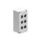 Pulsantiera multiforo, senza operatori, per 6 operatori, coperchio grigio - LOVATO LPZM6CA8 - LOVATO LPZM6CA8 product photo Photo 01 2XS