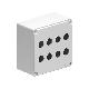 Pulsantiera multiforo, senza operatori, per 8 operatori, coperchio grigio - LOVATO LPZM8CA8 - LOVATO LPZM8CA8 product photo Photo 01 2XS