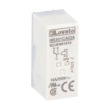 RELE' MINIATURIZZATO 1SC 16A, 24VAC - LOVATO HR301CA024 - LOVATO HR301CA024 - LOVATO HR301CA024 product photo Photo 01 3XL