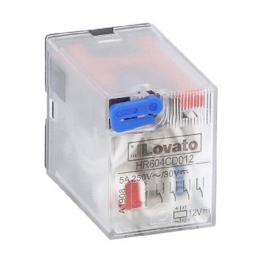 RELE' INDUSTRIALE 4SC 5A 24VDC +LED - LOVATO HR604CD024 - LOVATO HR604CD024 - LOVATO HR604CD024 product photo Photo 01 3XL