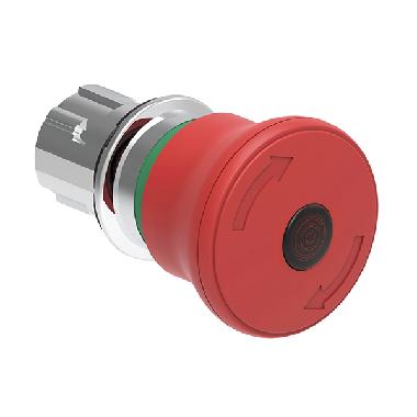 PUL.LUM.FUNGO 40MM ROSSO SG.ROT.ISO13850 - LOVATO LPSBL6644 - LOVATO LPSBL6644 product photo Photo 01 3XL