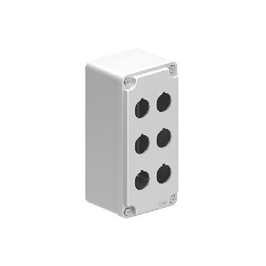 Pulsantiera multiforo, senza operatori, per 6 operatori, coperchio grigio - LOVATO LPZM6CA8 - LOVATO LPZM6CA8 product photo Photo 01 3XL