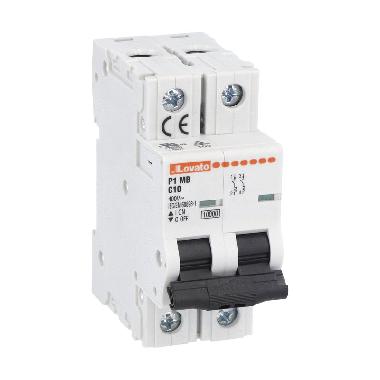 INTERRUTT. MAGNETOTERMICO 2P C 10A 10KA - LOVATO P1MB2PC10 product photo Photo 01 3XL
