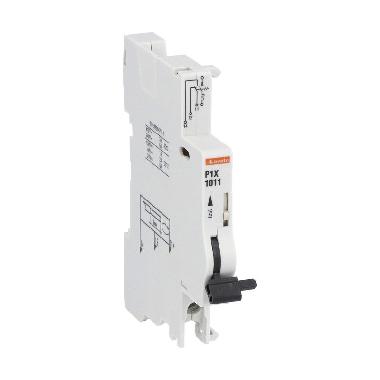 Contatto ausiliario, 1 contatto in scambio, montaggio sul fianco - LOVATO P1X1011 product photo Photo 01 3XL