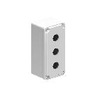 PULSANTIERA METALLICA GRIGIA A 3 FORI - LOVATO LPZM3A8 product photo