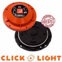 ATTACCO CLICK A PARETE/SOFFITTO X PLAFONIERE NERO/ARANCIONE - MARECO LUCE 40001000 product photo