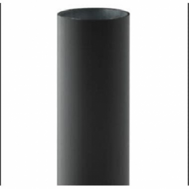PALO CILINDRICO ACCIAIO ZINCATO E COPERTURA RIVESTIMENTO IN PVC PROTEZIONE ANTI UV SLICK H.1500MM NERO - MARECO LUCE 1400300N product photo Photo 01 3XL