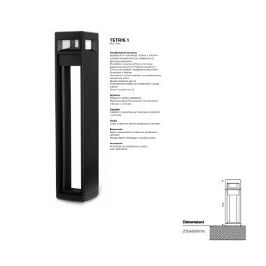 SLICK H.2500MM NERO - MARECO LUCE 1400500N product photo Photo 02 3XL