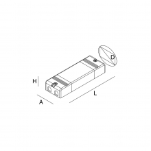 ALIMENTATORE SLIM LED 24V - 100W PER SISTEMI - NOVALUX 101302/99 product photo
