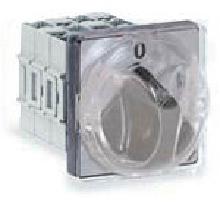 COMM.LINEA.RETROQ.MANOP.NERO 67X67MM 4P 63A IP65 - PALAZZOLI 217634 - PALAZZOLI 217634 product photo