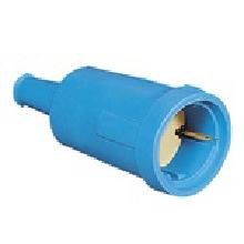 PR MOB 2P+T 10-16A 250V GOMMA - PALAZZOLI 433052 - PALAZZOLI 433052 product photo