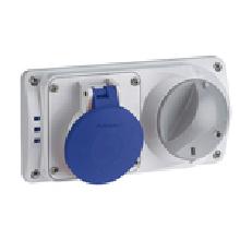 PRESA INC.IBL.ORIZZ.2P+T 16A 230V IP44 - PALAZZOLI 494126 - PALAZZOLI 494126 product photo