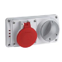 PRESA INC.IBL.ORIZZ.3P+T 16A 400V IP44 - PALAZZOLI 494136 - PALAZZOLI 494136 product photo