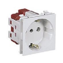 PRESA MODUL.2P+T 10/16A UNIVERS.250V - PALAZZOLI 643216 - PALAZZOLI 643216 product photo