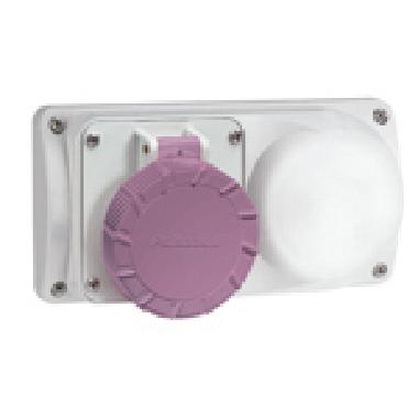 PRESA INC.ORIZZ.2P 16A C/TRASF.SIC.230/24V IP55 - PALAZZOLI 496024 - PALAZZOLI 496024 product photo Photo 01 3XL