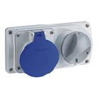 PRESA INC.IBL.ORIZZ.2P+T 16A 230V IP44 - PALAZZOLI 493126 - PALAZZOLI 493126 product photo