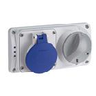 PRESA INC.IBL.ORIZZ.2P+T 32A 230V IP67 - PALAZZOLI 494226 - PALAZZOLI 494226 product photo