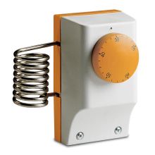 Termostato a contatto meccanico Perry 1TCTB091 con corpo pressofuso con sonda esterna +20/+60°C Funzionamento ON/OFF differenziale fisso 1,5+/-1°C Scala graduata con indice di regolazione 1 livello di temperatura con regolazione continua - PERRY ELECTRIC 1TCTB091 - PERRY ELECTRIC 1TCTB091 product photo