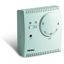 TERMOSTATO AD ESPANSIONE DI GAS DA PARETE CON SPIA E COMANDO ESTATE/ INVERNO - PERRY ELECTRIC 1TGTEG136 product photo