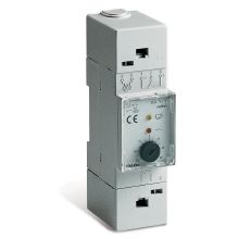 Termostato elettronico per quadri elettrici Perry 1TM TE075 modulare 2 DIN 35 mm Campo regolazione -30°C/+30°C Ingresso sonda remoto Lunghezza cavo sonda remota max 400 m 1 livello temperatura LED indicazione stato relé LED indicazione sonda guasta - PERRY ELECTRIC 1TMTE075 product photo