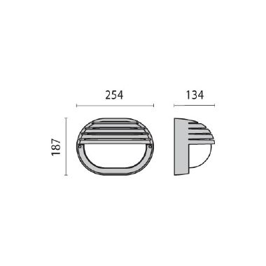 EKO 19 GRILL 750 PLAF.15W E27 NERO - PRISMA PERFORMANCE IN LIGHTING 300275 - PRISMA PERFORMANCE IN LIGHTING 300275 product photo Photo 03 3XL
