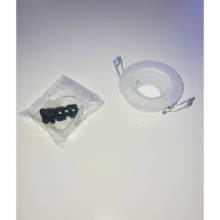 FARETTO INCASSO D.100MM 50W GU5.3 12V METALLO ANELLO VETRO SATINATO - ROSSINI ILLUMINAZIONE 2366/SAT product photo