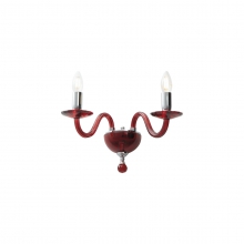 APPLIQUE 2 LUCI IN VETRO RUBINO - ROSSINI ILLUMINAZIONE CRI003RU product photo