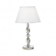 LAMPADA DA TAVOLO IN CRISTALLO ATTACCO E27 IP20 20W CROMATO - ROSSINI ILLUMINAZIONE P.9785-30-CR - ROSSINI ILLUMINAZIONE P.9785-30-CR product photo
