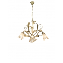 SOSPENSIONE AVORIO ORO CON VETRI - ROSSINI ILLUMINAZIONE REG001 product photo
