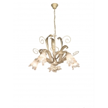 SOSPENSIONE AVORIO ORO CON VETRI - ROSSINI ILLUMINAZIONE REG002 product photo