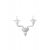 APPLIQUE MURANO BIANCO 2 LUCI - ROSSINI ILLUMINAZIONE MAC002B product photo Photo 01 2XS