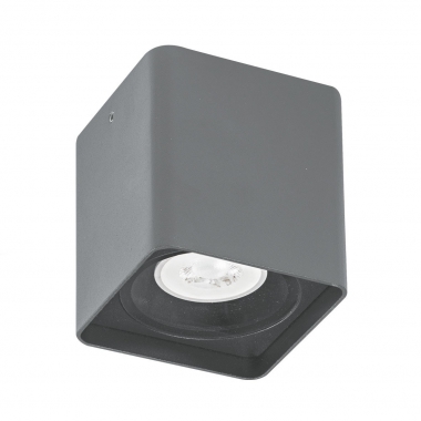 FARETTO DA PLAFONE QUADRO GU10 - ROSSINI ILLUMINAZIONE KUB006GR product photo Photo 01 3XL
