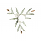 LAMPAD.D.44CM 25W E27 MET.LACC.VTR.DECOR. - ROSSINI ILLUMINAZIONE 3796/35 product photo