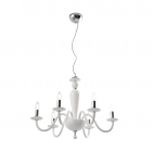 SOSP. 6 LUCI IN VETRO BIANCO - ROSSINI ILLUMINAZIONE CRI002B product photo