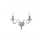APPLIQUE 2 LUCI IN VETRO BIANCO - ROSSINI ILLUMINAZIONE CRI003B product photo