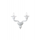 APPLIQUE MURANO BIANCO 2 LUCI - ROSSINI ILLUMINAZIONE MAC002B product photo