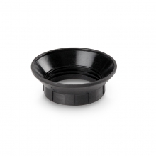 FERMATAZZA PER PORTALAMPADA E14 TERMOPLASTICO NERO - SCAME PARRE 19031N product photo