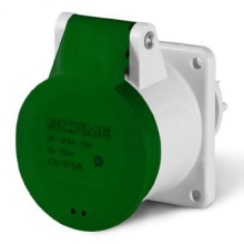 PRESA INCASSO RID.3 POLI 16A <50V 4H IP44 100-200HZ 55X55MM MORSETTI A VITE - SCAME PARRE 43016180R product photo