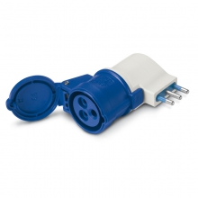 ADATTATORE SEMPLICE 16A-CEE17 (EX ART.381) IP20 2 POLI + TERRA 250V - SCAME PARRE 610384 product photo