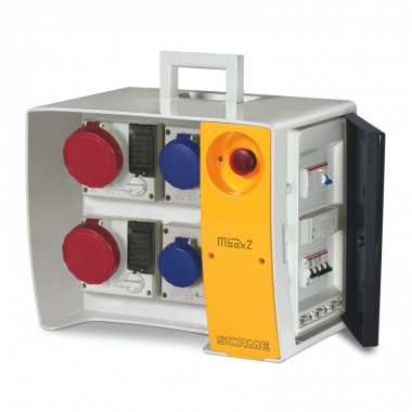 QUADRO DI DISTRIBUZIONE ASC MBOX2 MORSETTIERA + EMERGENZA PRESE CON FUSIBILI IP65 - SCAME PARRE 6565924253 product photo Photo 01 3XL