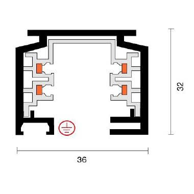SITTRACK 230V BINARIO TRIFASE L.2MT NERO - SIDE ILLUMINAZIONE 25202 - SIDE ILLUMINAZIONE 25202 product photo Photo 03 3XL