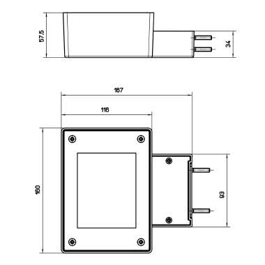 PLAFONIERA SOLARIS MINI 13W 350MA 830PW PARETE NERO - SIDE ILLUMINAZIONE 67961/LBC product photo Photo 07 3XL