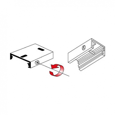 STAFFA PER MONTAGGIO A SOFFITTO O A SOSPENSIONE BIANCA - SIDE ILLUMINAZIONE 990751 product photo Photo 01 3XL