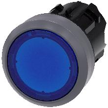 PULS. LUMINOSO PIATTO BLU - SIEMENS 3SU10310AB500AA0 - SIEMENS 3SU10310AB500AA0 product photo